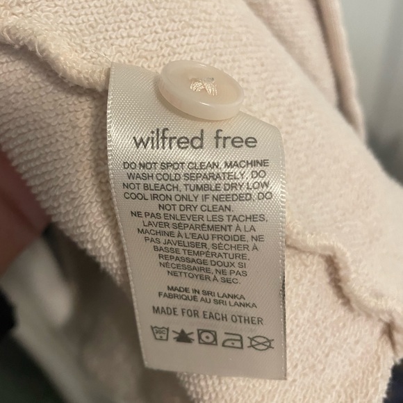 Wilfred Free Aritzia Terry Fleece Shirt Jacket Size 2XS - Picture 6 of 6